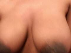 big titted ebony babe knwos how to fuck and tityfuck - Cumshot
