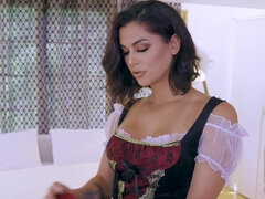 アナル, 舐める尻, デカパイ, フェラチオ, 茶髪の, 巨乳な, レディボーイ, ラティーナ