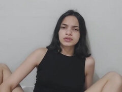 18 ans, Queue, Gode, Femelle, Masturbation, Chatte, Chevaucher, Nénés