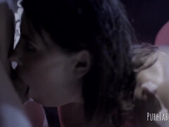 フェラチオ, 茶髪の, イく瞬間, チン, Hd, ティーン, オッパイの