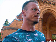 ドイツ人, ラティーナ, アウトドア, 公共, タトゥー