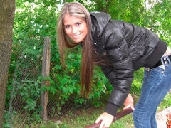 アナル, デカパイ, フェラチオ, バック, お金, アウトドア, ティーン, 締まりの良い