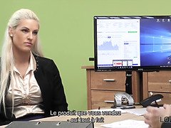 美人, ブロンド, エロ熟女, バック, ヨーロピアン, 下着, 淫乱熟女, オマンコ