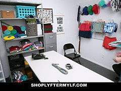 Naughty MILF Vanessa Vega gets caught and fucked by cop to get out of trouble