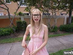 Leie, Blondine, Brille, Im freien, Erotischer film