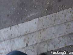 Enthousiasteling, Sperma in gezicht, Openbaar