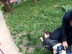 Blond, Pijpbeurt, Rondborstig, Hondjeshouding, Hd, Kut duiken, Tiener, Uniformpje