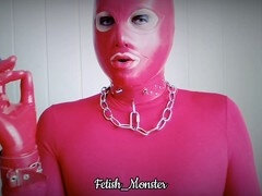 Smoking tease Fetish_monster with dark Sobranie in latex