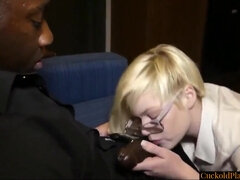 Grote lul, Kreng, Zwart, Blond, Man die toekijkt, Huisgemaakt, Interraciaal, Vrouw