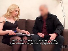 Young Russian teen Maria went into debt to pay for new sofa & got pounded on it