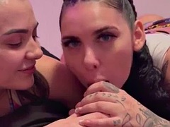 デカチン, 黒人, フェラチオ, 黒人, 異人種間, フェラする, ティーン, 三人