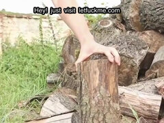 舐める尻, バイセクシャル, フェラチオ, 茶髪の, Hd, アウトドア, ティーン, 三人