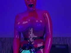 Poupée, Extrême, Femelle, Femme dominatrice, Fétiche, Caoutchouc, Solo, Jouets