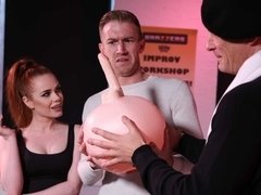 Arsch, Grosser arsch, Schwanz, Hundestellung, Rotschopf, Tätowierung, Jungendliche (18+), Titten