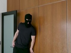 Kendra Lust dominates & fucks her bf in burglar roleplay fuck