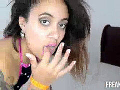 デカチン, 黒人, 黒人, 小柄, オマンコ, タトゥー, ティーン