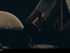 Gros seins, Blonde, Sucer une bite, Bondage, Queue, Chevaucher, Rugueux, Fessée