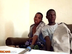 Horny African Girlfriend Humped next To Dad's room - Big booty