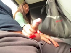 Blasen, Bus, Flashen, Handjob, Masturbation, Pov, Öffentlich, Jungendliche (18+)
