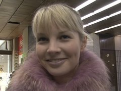 Authentic amateur from Prague streets will do stuff for cash