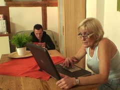 素人, ブロンド, 手コキする, ハードコア, キッチン, 熟年, 現実, ガリガリ