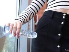 Blondine, Papi, Dildo, Hd, Rasiert, Solo