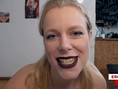 Blondine, Deutsch, Natürlich, Pov, Muschi, Realität, Rasiert, Dürr