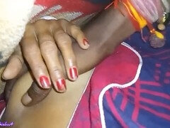 Aunt, Big ass, Couple, Handjob, Indian, Licking, Milf
