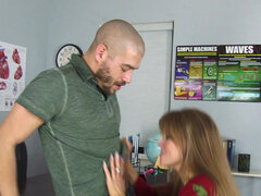 アメリカ人, お尻, デカパイ, 中出し, チン, なめる, 生徒, オッパイの