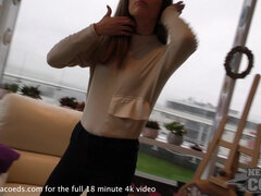 Дилдо, Мастурбация, Тощие, Сиськи