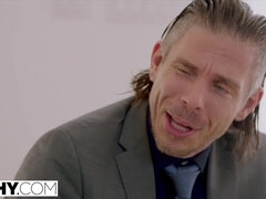 Anaal, Blond, Pijpbeurt, Lul, Dubbele penetratie, Sperma in gezicht, Ondergoed, Trio