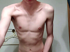 Salle de bains, Grosse bite, Gode, Bâillonner, Homosexuelle, Fait maison, Solo, Jouets