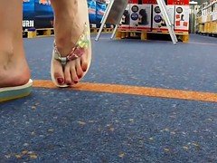 足, ドイツ人, オナニー, 淫乱熟女, 裸, 公共, 一人, のぞき