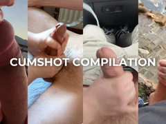 Hot German Amateur Couple - Big Cock Cumshot Compilation #04 - Swallowing Cum & Tits Covered