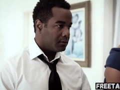 Noire, Sucer une bite, Petit ami, Tromperie, Film complet, Petite amie, Interracial, Seins naturels