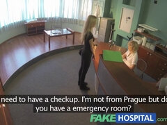 Watch this blonde tourist get her fakehospital examination complete with a POV twist