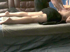 Tattooed big tits, big tits, oiled up