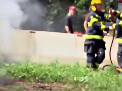 アジア人, 美女, デカパイ, 彼女, 裸, 公共