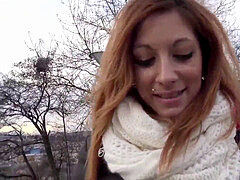 HUNT4K. Jenifer Red opens up her gams and gets boinked