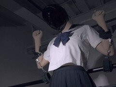 Asiatisch, Sadomasochismus, Fesselspiele, Maske, Strumpfhose, Schulmädchen, Uniform