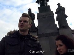 Couple, Cocu, Tchèque, Argent, Pov, Public, Chatte, Épouse