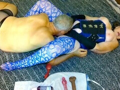 Grandma Carmen: A blue angel enjoying double trouble in a cum-filled fantasy