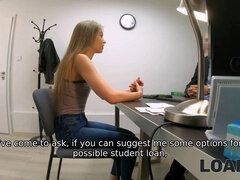 ブロンド, フェラチオ, はじめて, お金, オフィス, ティーン, オッパイの