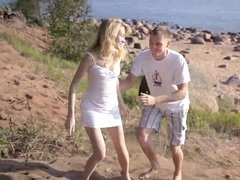 Asombroso, Culo, Playa, Pareja, Tetas naturales, Pequeña, Afeitado, Adolescente