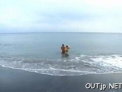 Super-Cute exotic girlie oka okada with yam-sized mounds ejaculates rock-hard