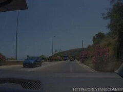 Extraordinary Oral On The Speed Highway! Fellate While Driving, Ultra-Kinky Bitch.