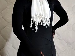 Nylon doll with scarf mask