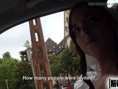 アナル, 結婚, 車, セレブ, ドレス, Hd, アウトドア, 結婚式