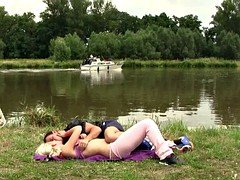 Rubia, Al aire libre, Estrella porno, Público