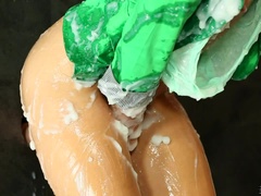 Bruinharig, Sperma shot, Muurgat, Hakken, Masturbatie, Kut duiken, Zuigen, Tieten likken